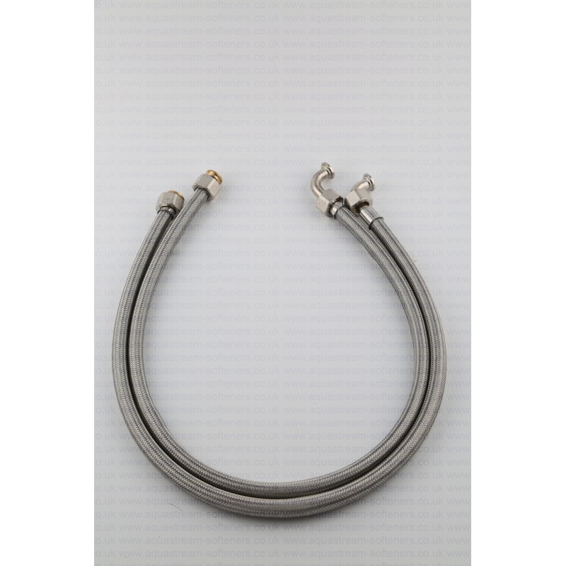 Standard Stainless Braided Water Softener Hoses 0.75M